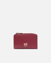 Portafoglio mini in pelle shiny con Love Birds - | Pinko