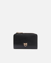 Mini wallet in shiny leather with Love Birds - | Pinko