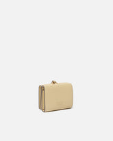Portefeuille compact en cuir avec dragonne - | Pinko