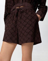 Shorts con motivo traforato - | Pinko