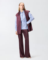 Camicia a righe con decorazione gioiello - | Pinko
