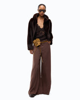 Flared jeans with super wide leg - | Pinko