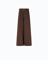 Vaqueros acampanados super wide leg - Testa Di Moro Brown | Pinko