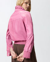 Bomber in pelle vintage - | Pinko
