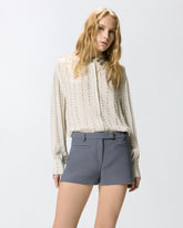 Camicia leggera con righe gioiello - | Pinko