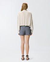 Camicia leggera con righe gioiello - | Pinko