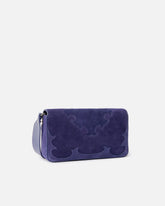 Love Bag One Slouchy medium shoulder bag in suede with inlays - Purple | Pinko
