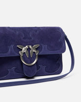 Borsa a spalla media Love Bag One Slouchy in suede con intarsi - | Pinko