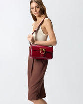 Sac porté épaule moyen Love Bag One Slouchy en cuir foulonné - | Pinko