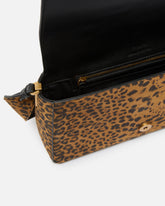 Borsa a spalla media Love Bag One Slouchy in suede leopardato - | Pinko