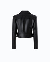 Μπουφάν biker από nappa - | Pinko