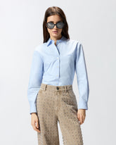 Boxy-Bluse aus Popeline - | Pinko