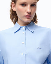 Boxy poplin shirt - | Pinko