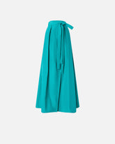 Long wrap skirt with bow - | Pinko