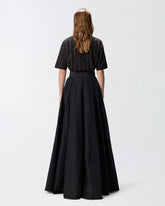 Long wrap skirt with bow - | Pinko