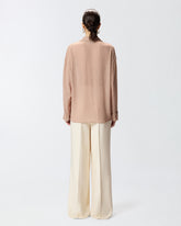 Rhinestoned georgette shirt - | Pinko