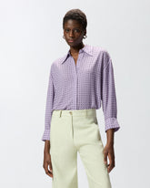 Camicia in georgette con strass - | Pinko