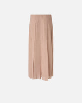 Jupe midi à franges et strass - | Pinko