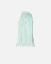 Top con scollo all'americana e pizzo - | Pinko