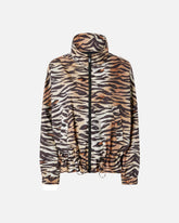 Giubbino con zip e stampa tigrata - Multicolor Nero-Beige | Pinko