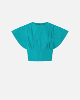 Crop top con maniche ampie - | Pinko