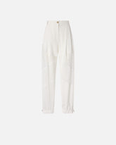 Pantaloni con dettagli in pizzo - | Pinko