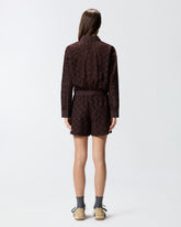 Camicia cropped con ricamo sangallo - | Pinko