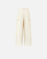 Pantaloni fluidi in cotone - | Pinko