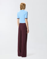 Cardigan cropped a polo jacquard - | Pinko