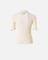 Maglia a costine con bordi gioiello - | Pinko