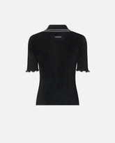 Maglia a costine con bordi gioiello - | Pinko