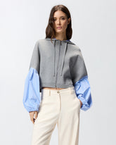 Sweatshirt with shirt insert - | Pinko