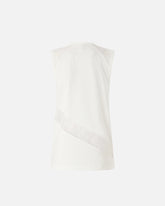 Top smanicato con dettagli in pizzo - | Pinko