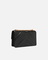 Mittlere Schultertasche Love Bag One aus Leder und Chevron-Nappaleder mit dreigliedriger Kette - | Pinko