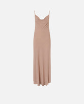 Robe lingerie longue à strass - | Pinko
