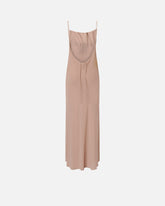 Robe lingerie longue à strass - | Pinko