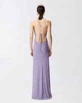 Abito slipdress lungo con strass - | Pinko