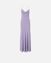 Abito slipdress lungo con strass - | Pinko