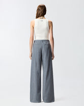 Top smanicato a costine con monogram - | Pinko