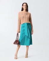 Maglione traforato con dettagli gioiello - | Pinko