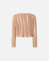 Maglione traforato con dettagli gioiello - | Pinko