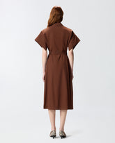 Abito chemisier midi con cintura - | Pinko