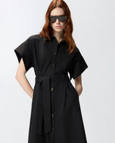Abito chemisier midi con cintura - | Pinko