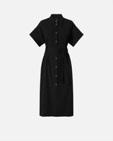 Abito chemisier midi con cintura - | Pinko