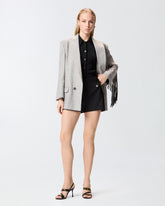Top con nodo a bandana e bottoni - | Pinko