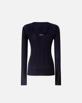 Maglia leggera a coste con trasparenze - | Pinko