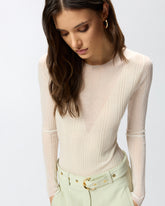 Maglia body con trasparenze - | Pinko