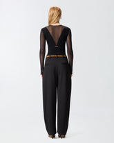 Maglia body con trasparenze - | Pinko