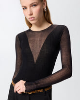 Maglia body con trasparenze - | Pinko