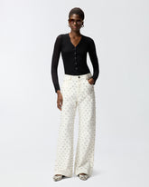 Cardigan in maglia leggera a coste - | Pinko